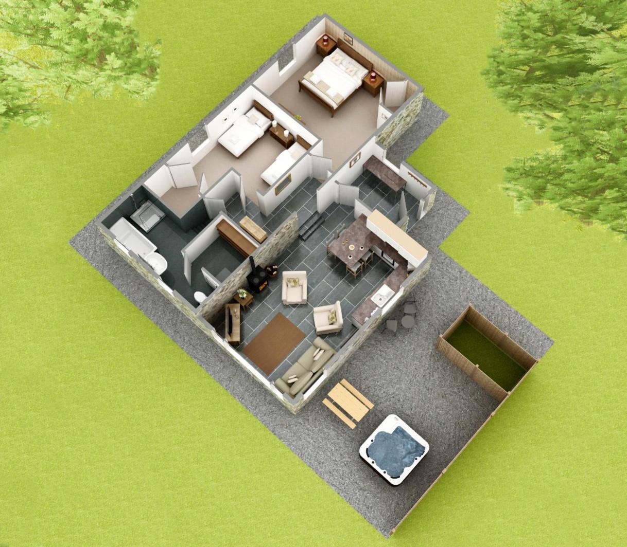 Dalnoid Cottages & Treehouses Nr Glenshee ภายนอก รูปภาพ